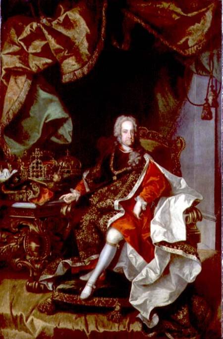 Emperor Charles VI (1685-1740) von Johann Gottfried Auerbach