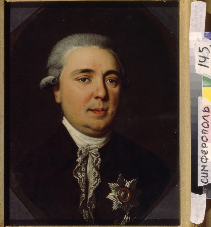 Porträt von Graf Alexander Romanowitsch Woronzow (1741-1805) von Johann Heinrich Schmidt