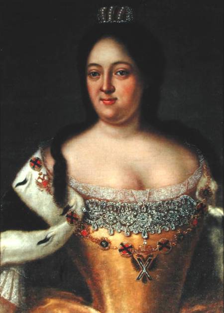 Portrait of Empress Anna Ioannovna (1693-1740) von Johann Heinrich Wedekind