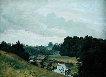 The River Alster at Poppenbuttel in the Morning von Johann Herman Carmiencke