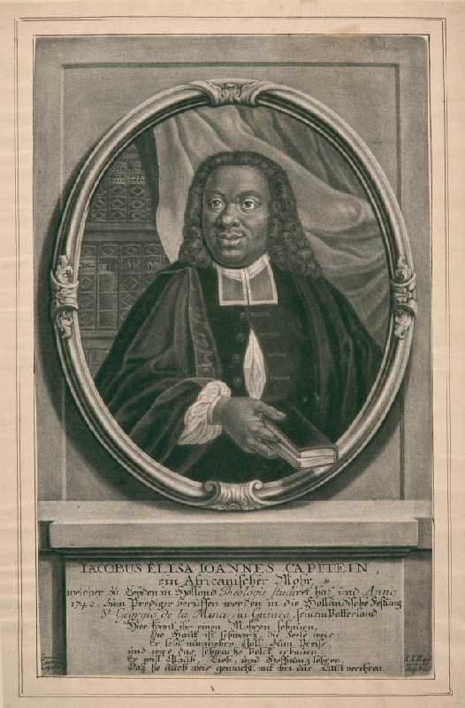 Jacobus Elisa Johannes Capitein (nach einer Vorlage aus Leyden von 1742). von Johann Jakob Haid