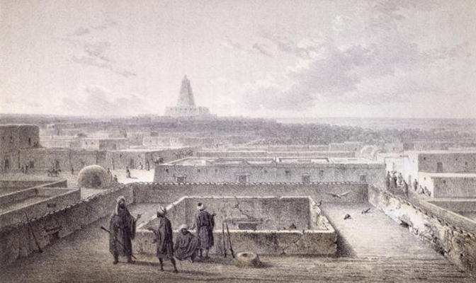 The North Side of Timbuktoo, from 'Les Voyages en Afrique' by Heinrich Barth published in 1857, (col von Johann Martin Bernatz