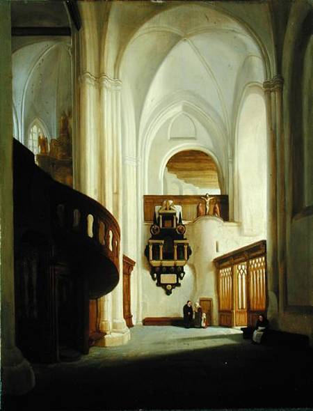 Interior of the St. Nicholas Church von Johann Martin Gensler