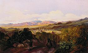 Blick auf Jalapa und den Pico de Orizaba (Mexiko) um 1832