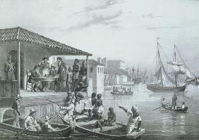 Disembarkation, engraved by Deroi and Leon Jean Baptiste Sabatier (fl.1827-87) pub. by Engelmann, c. 1631