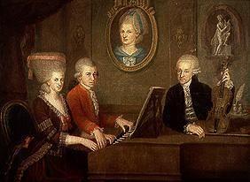 Die Familie Leopold Mozart beim Musizieren 1780/1781