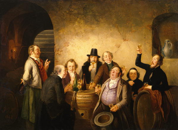 Die Weinprobe von Johann Peter Hasenclever