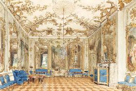 Das Konzertzimmer im Schloss Sanssouci von Potsdam 1852