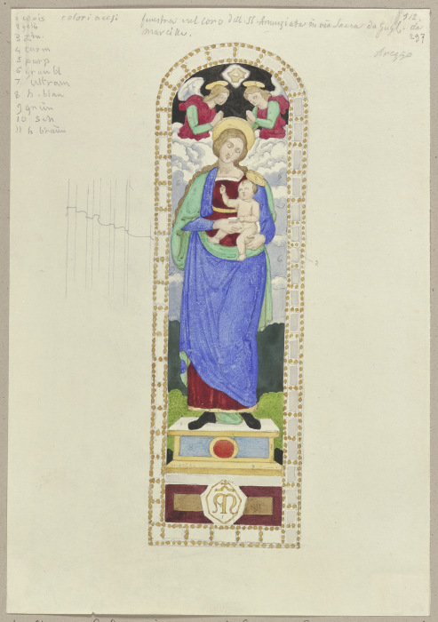 Das Chorfenster von Santissima Annunziata zu Arezzo von Johann Anton Ramboux