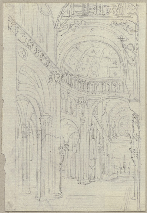 Innenraum des Doms zu Siena von Johann Anton Ramboux