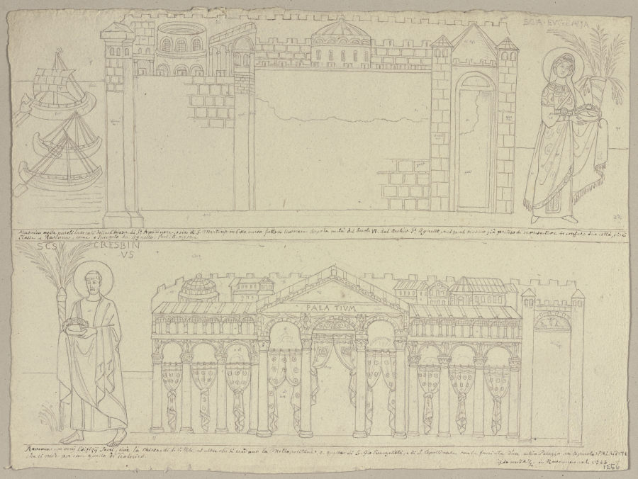 Nach verschiedenen Mosaiken in Ravenna von Johann Anton Ramboux