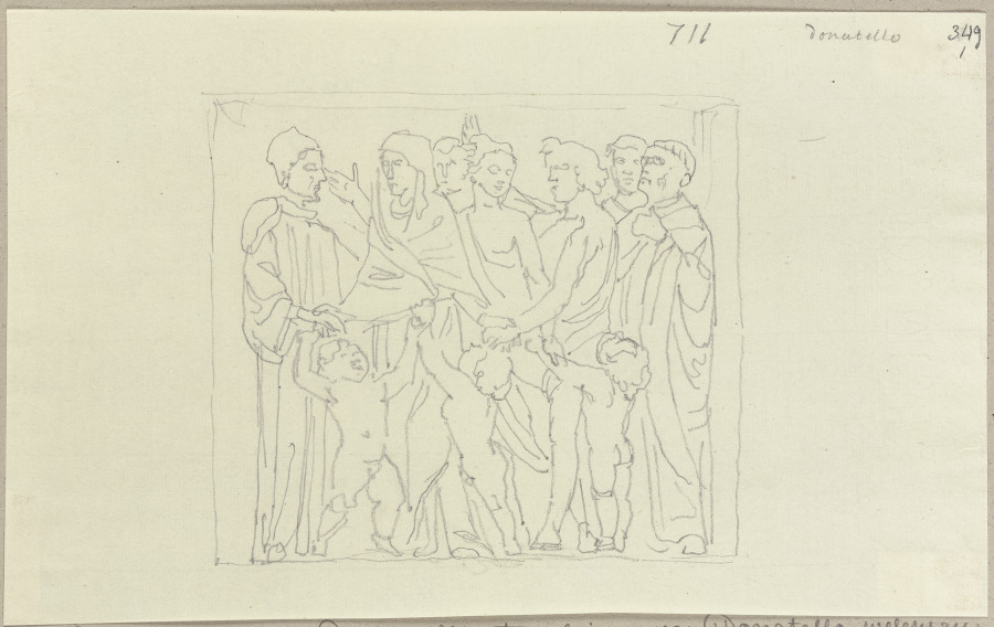 Relief, eingemauert im Dom zu Montepulciano von Johann Anton Ramboux