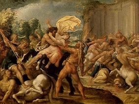 Herkules befreit Dejanira aus den Armen des Kentauren Eurytion von Johann Rottenhammer