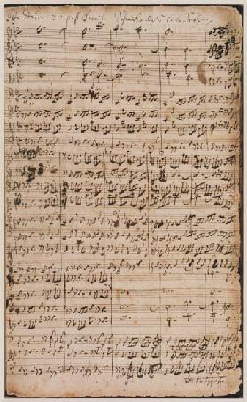 Autograph manuscript Cantata BWV 180 'Schmucke dich o liebe Seele' 18. Jh