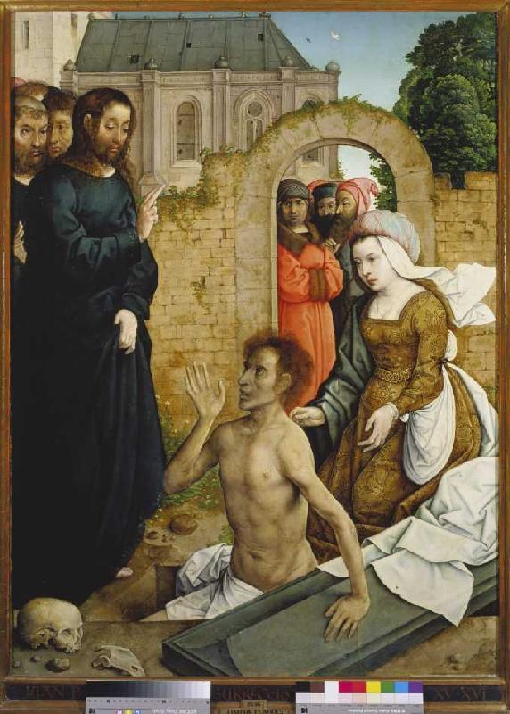 Die Auferweckung des Lazarus. von Johann von Flandern