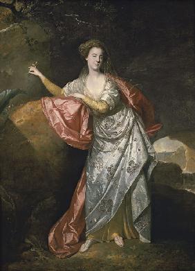 Ann Cargill (geb. Brown) als Miranda im Theaterstück Der Sturm (The Tempest) von Shakespeare 1776