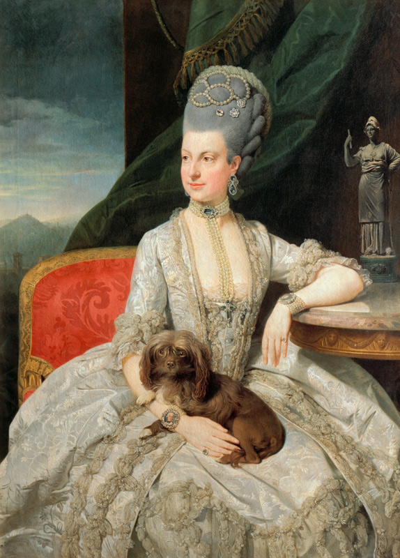 Marie Christine, Erzherzogin (Tochter von Franz Stephan I. und der Maria Theresia), Statthalterin de von Johann Zoffany