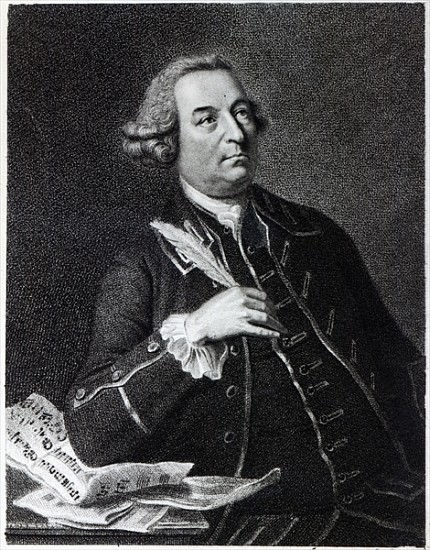 Portrait of John Christopher Smith (1712-95), musician and amanuensis of Handel von Johann Zoffany