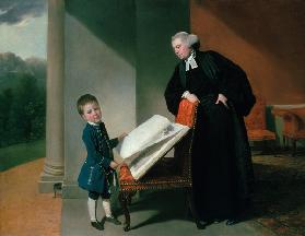 Bildnis des Reverend Randall Burroughs und seines Sohnes Ellis.