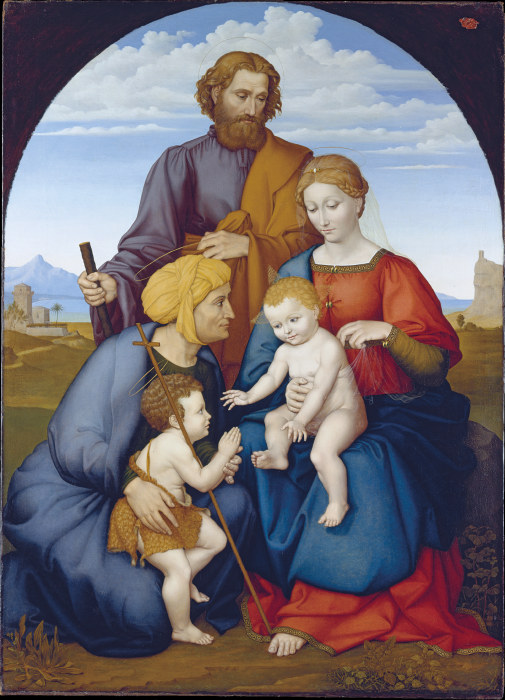 Die Heilige Familie mit Elisabeth und dem Johannesknaben von Johann David Passavant