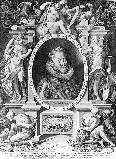Portrait of Rudolph II (1576-1612) von Johannes Hausser von Ach