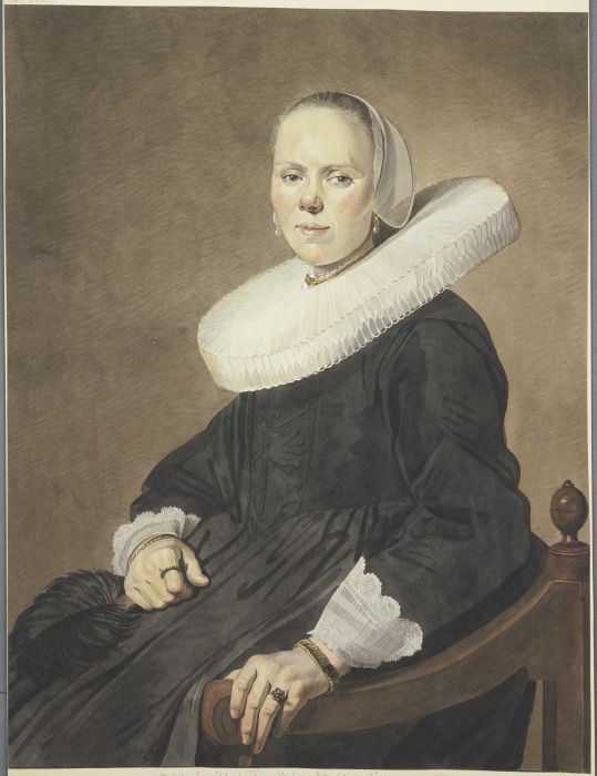 Bildnis einer Frau im Sessel von Johannes Pieter de Frey