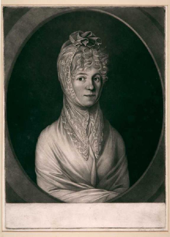Bildnis einer Frau (Tochter des Freiherrn von Liechtenstein) von Johann Gerhard Huck