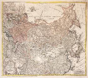 Landkarte von Rußland Homann 1739