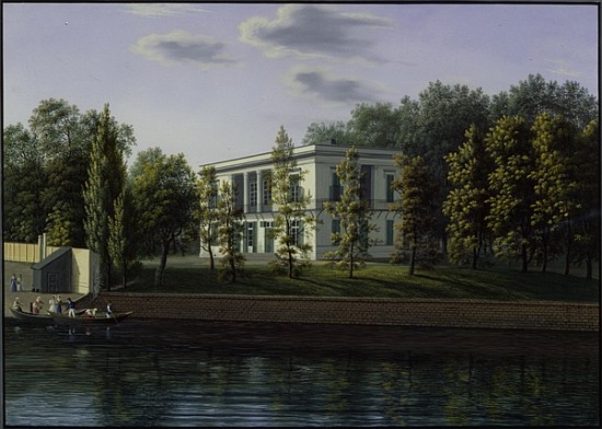 The new pavilion in the gardens of Charlottenburg Palace, c.1824-25 von Johann Wilhelm Gottfried Barth