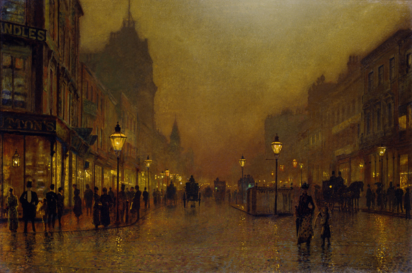 A Street at Night von John Atkinson Grimshaw
