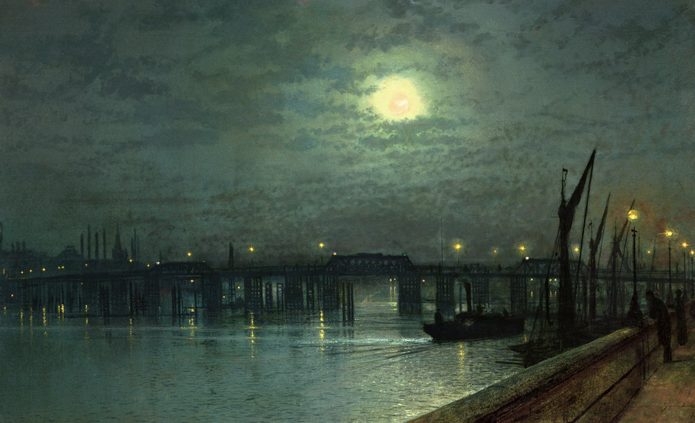 Battersea Bridge by Moonlight von John Atkinson Grimshaw