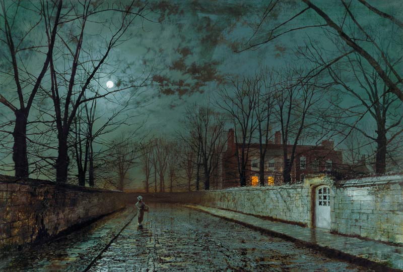 Silver Moonlight von John Atkinson Grimshaw