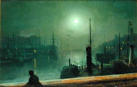 On the Clyde, Glasgow von John Atkinson Grimshaw