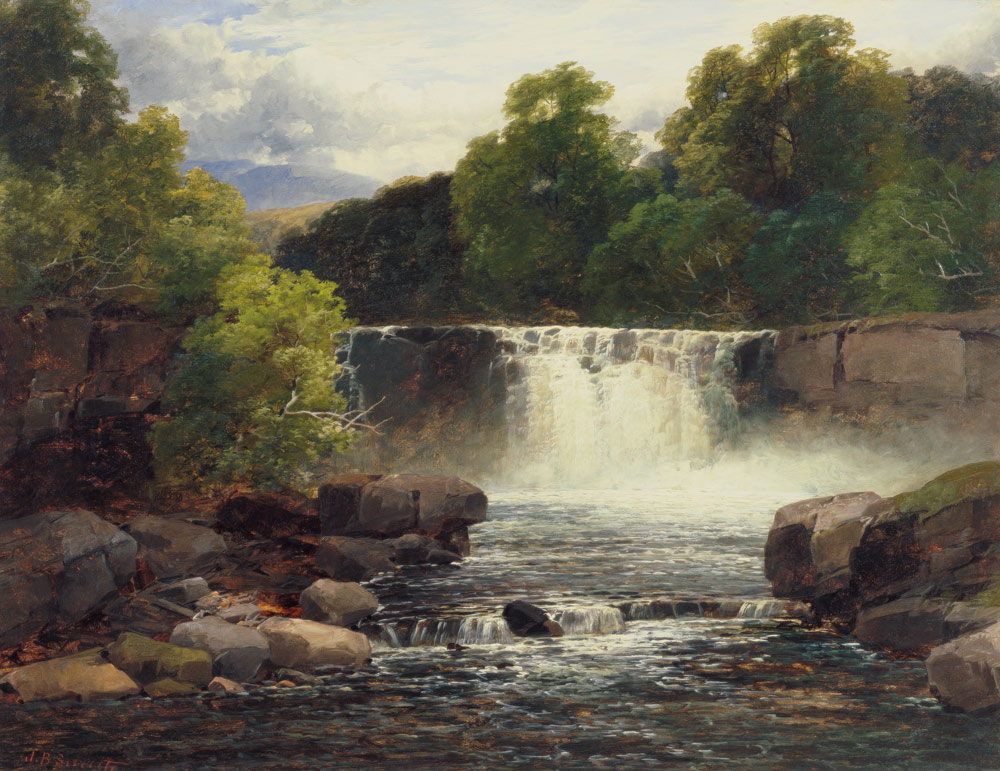 Waterfall on the Lesser Neath von John Brandon Smith