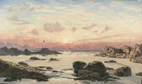 Bude Sands at Sunset 1874