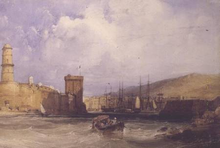 The Entrance to Marseilles Harbour von John Callow