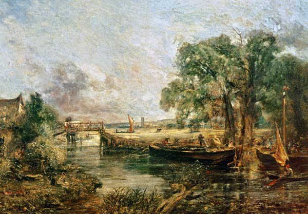 Sketch for 'View on the Stour near Dedham' 1821-22 von John Constable