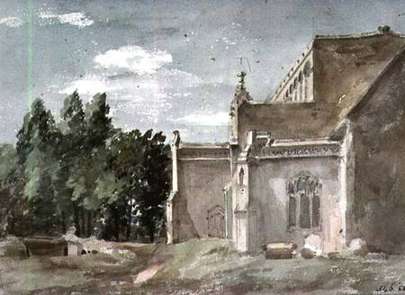 East Bergholt Church: View from the East von John Constable