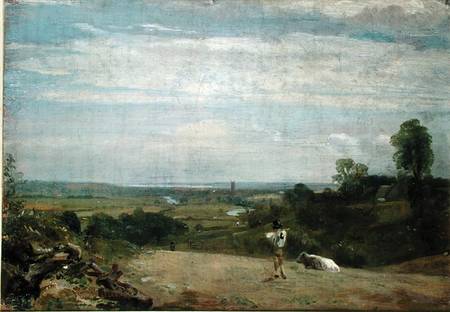 Summer Morning: Dedham from Langham von John Constable