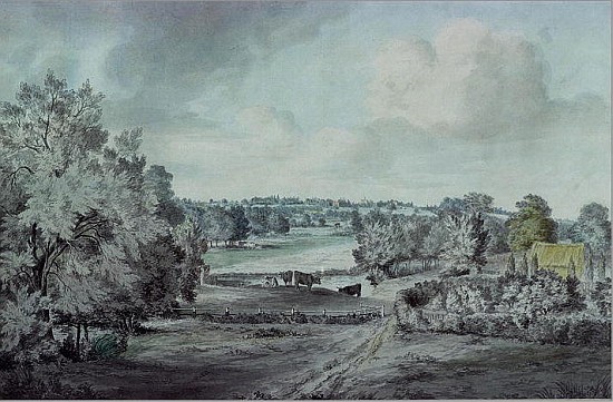 The Valley of the Stour, with Langham church in the distance von John Constable
