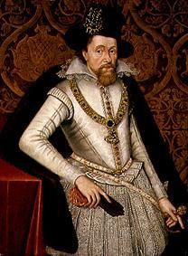 Bildnis James VI. von Schottland, König James I. von England. von John de Critz d.Ä.