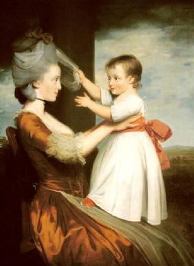 A Portrait of Elizabeth Mortlock (b.1756) and her son John Mortlock the Younger 1779
