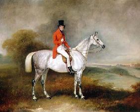 Charles Neil Hogg on his hunter 'Alice Grey', Ormely Hall, Leicestershire 1839