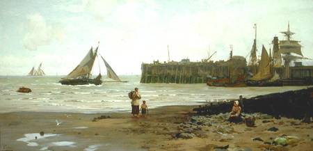 Low Tide, Whitstable Harbour von John Fraser
