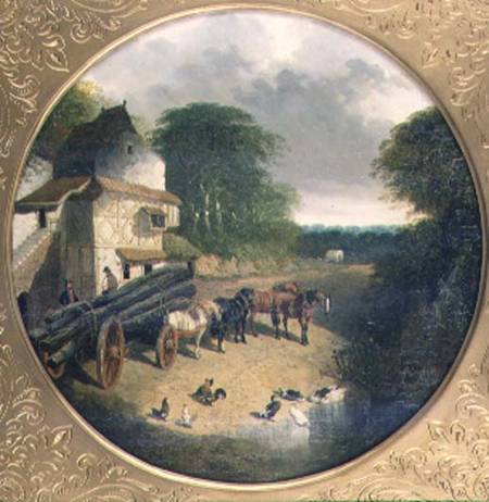 The Timber Wagon von John Frederick Herring d.Ä.