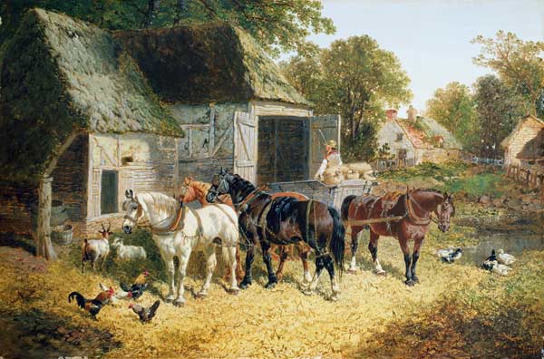 Horses in Harness von John Frederick Herring d.J.