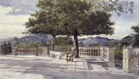Terrace at Nice von John Fulleylove
