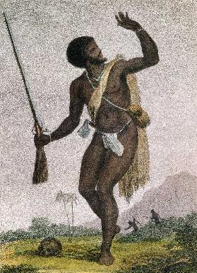 Rebel Slave Armed and on his Guard, from 'Narrative of a Five Years' Expedition against the Revolted 18th