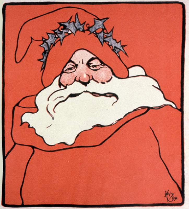Weihnachtsmann,  Cover von "The Favorite" von John Hassall