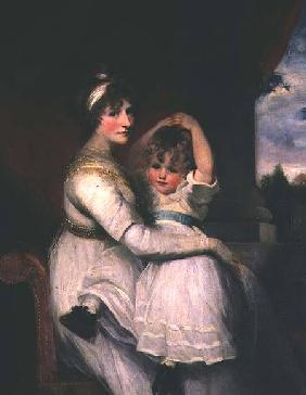 Georgina, Countess of Bathurst and her son 1792